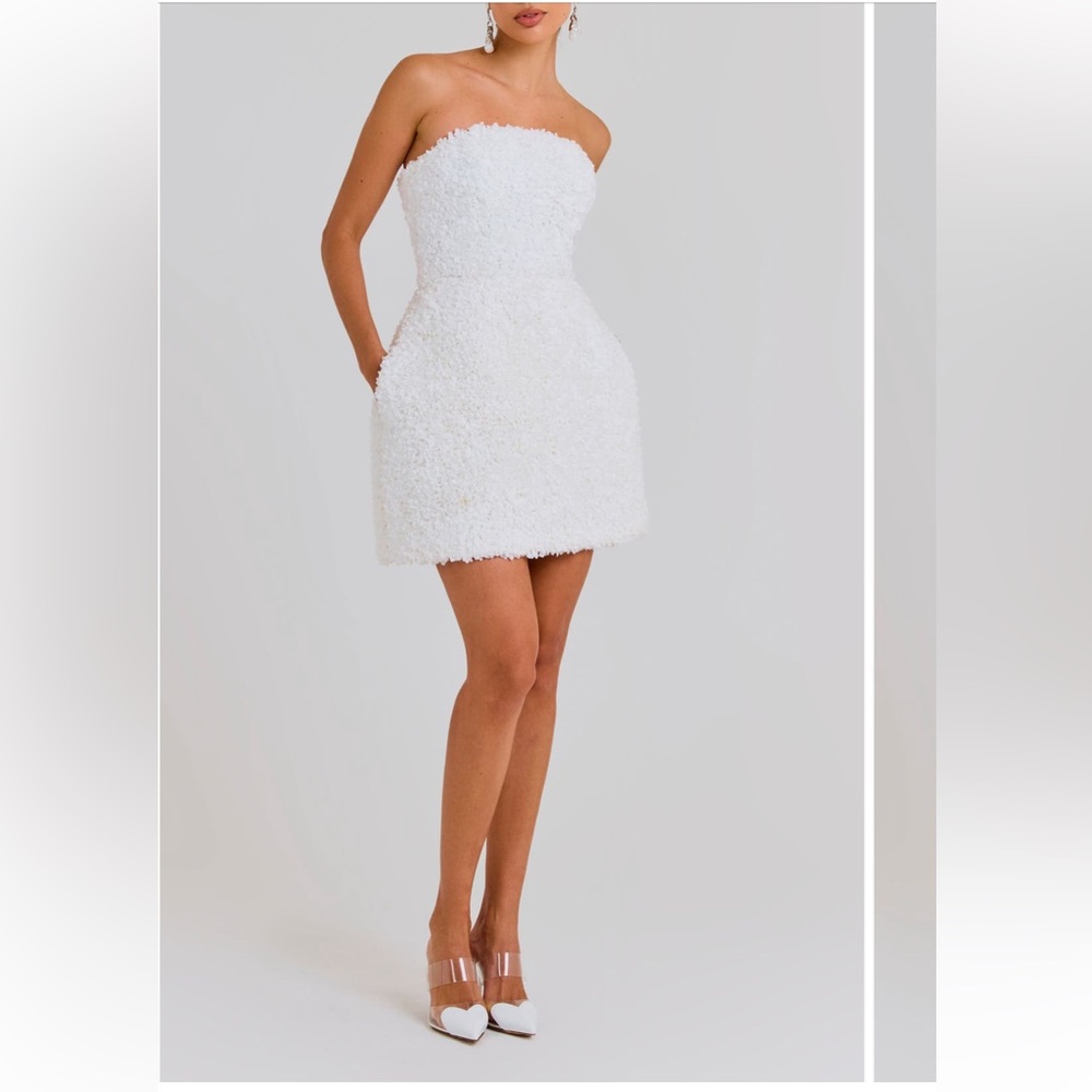 Nadine Merabi Maisy White Dress